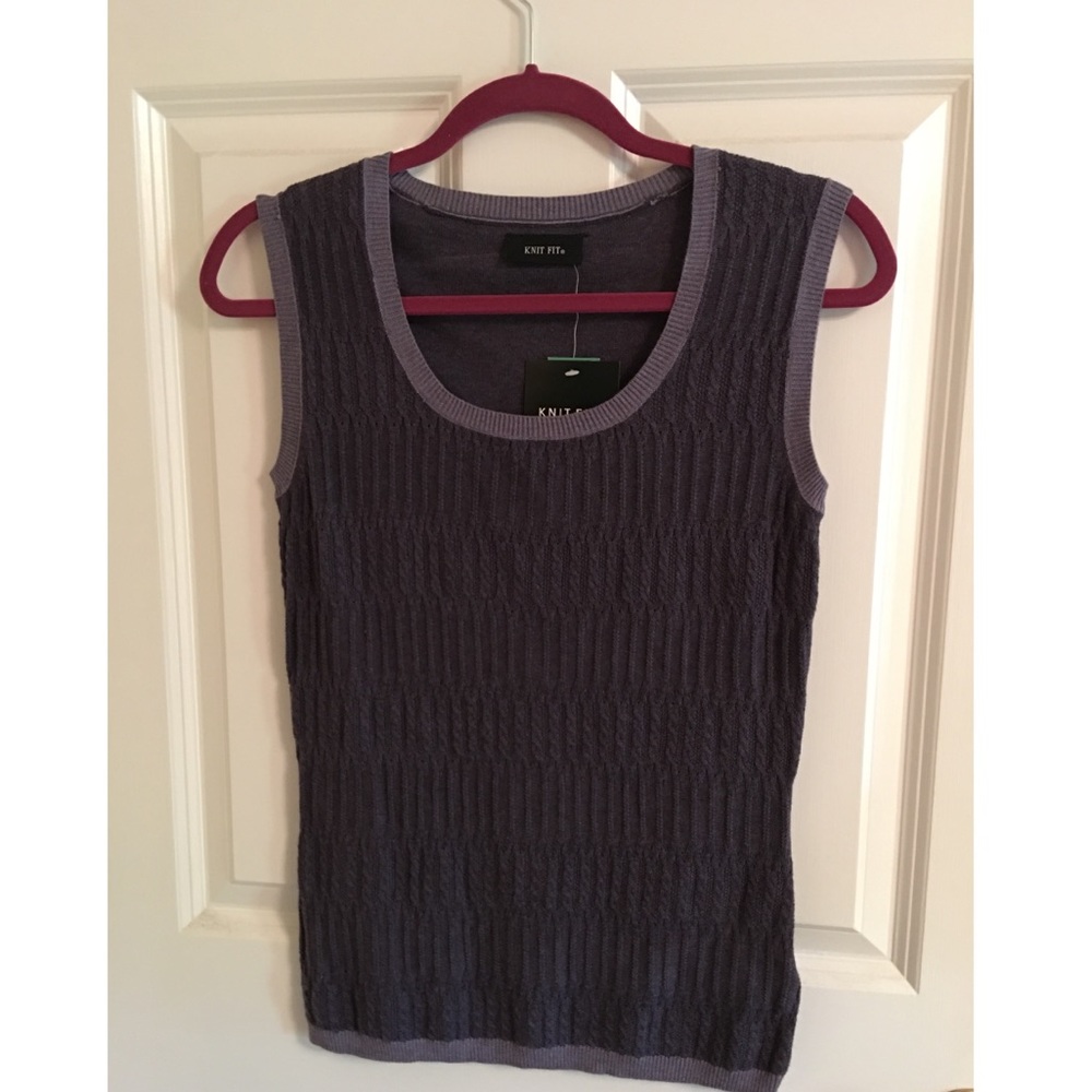 Knit Fit S Cable Sweater Vest NWT